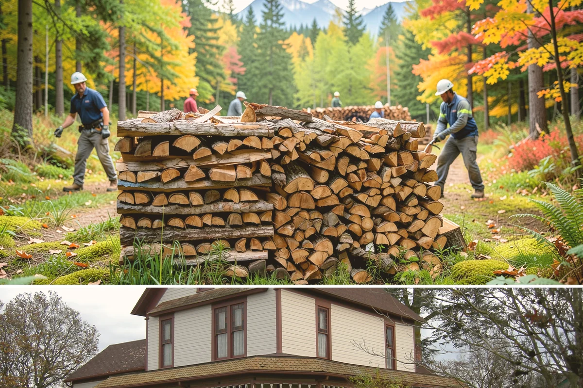 Hotel Firewood in Sumner, Pierce County, WA - Boost supply for the fall and winter months when lobby and patio fires run daily.