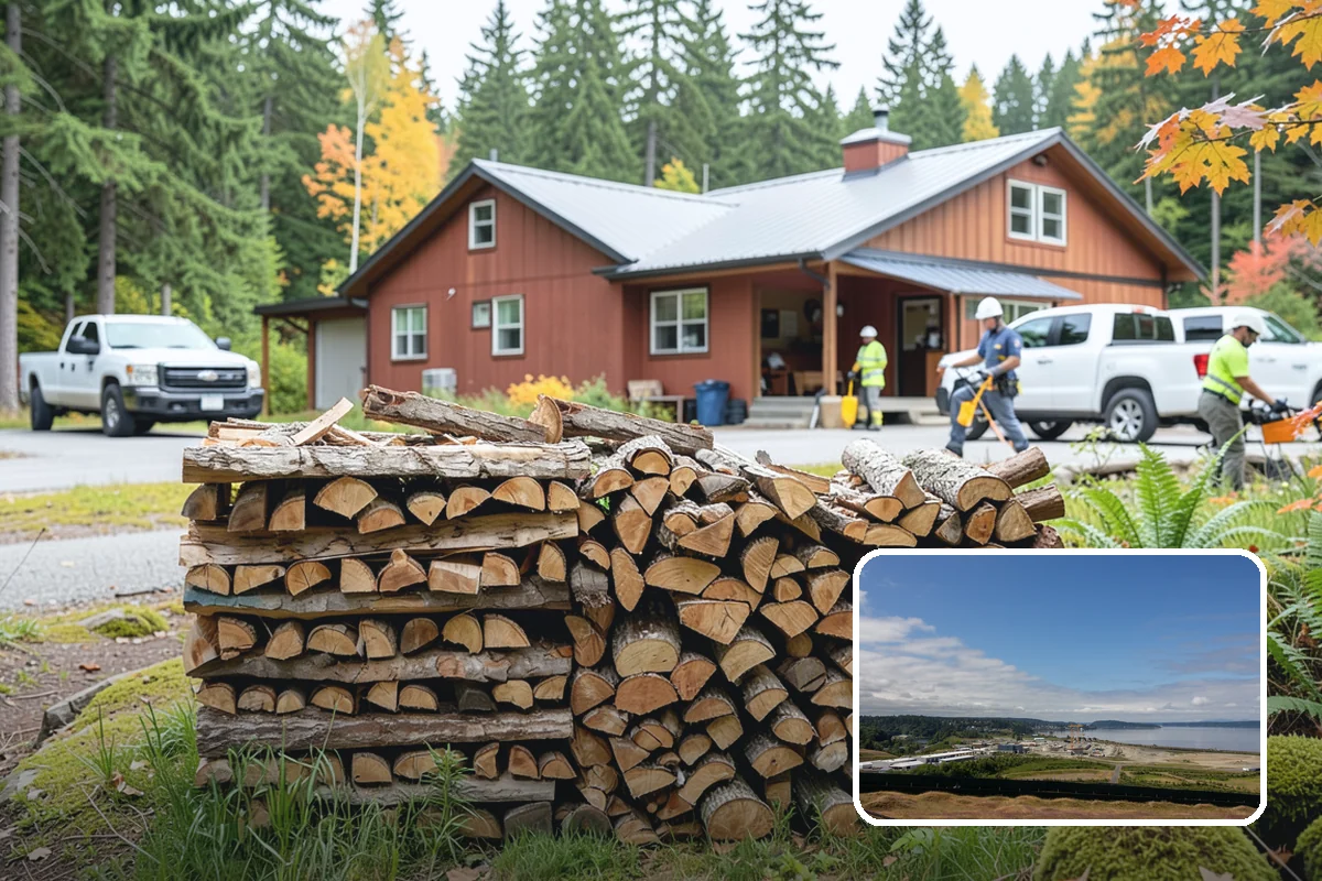 Hotel Firewood in University Place, Pierce County, WA - Dry wood that keeps lobby and patio fires inviting