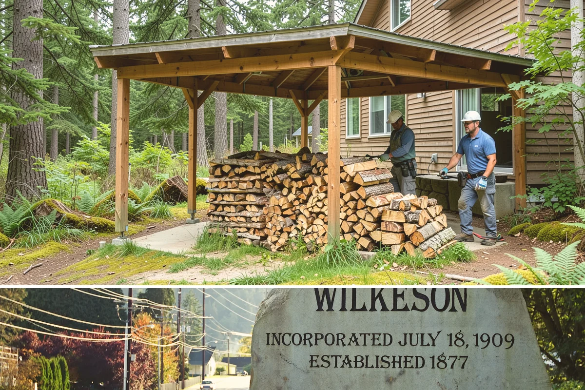 Hotel Firewood in Wilkeson, Pierce County, WA - Boost supply for the fall and winter months when lobby and patio fires run daily.