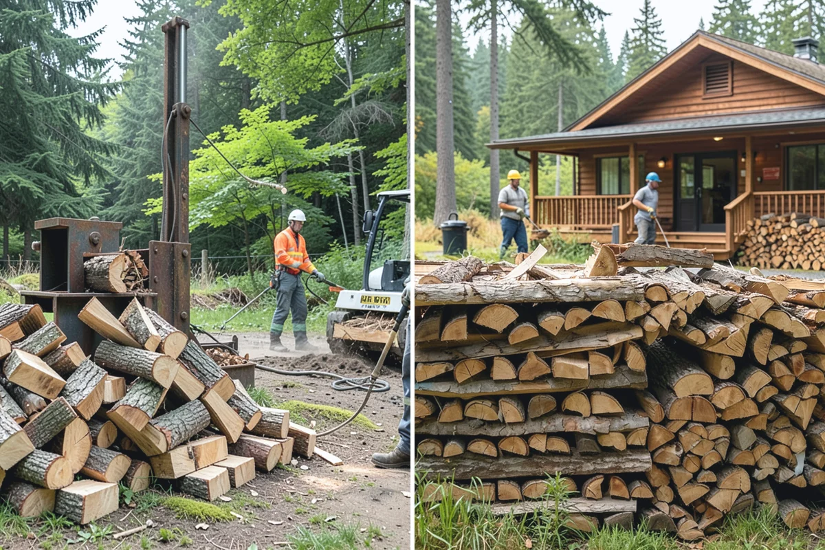 Hotel Firewood in Woodinville, King County, WA - Identify each fireplace and fire feature on-site