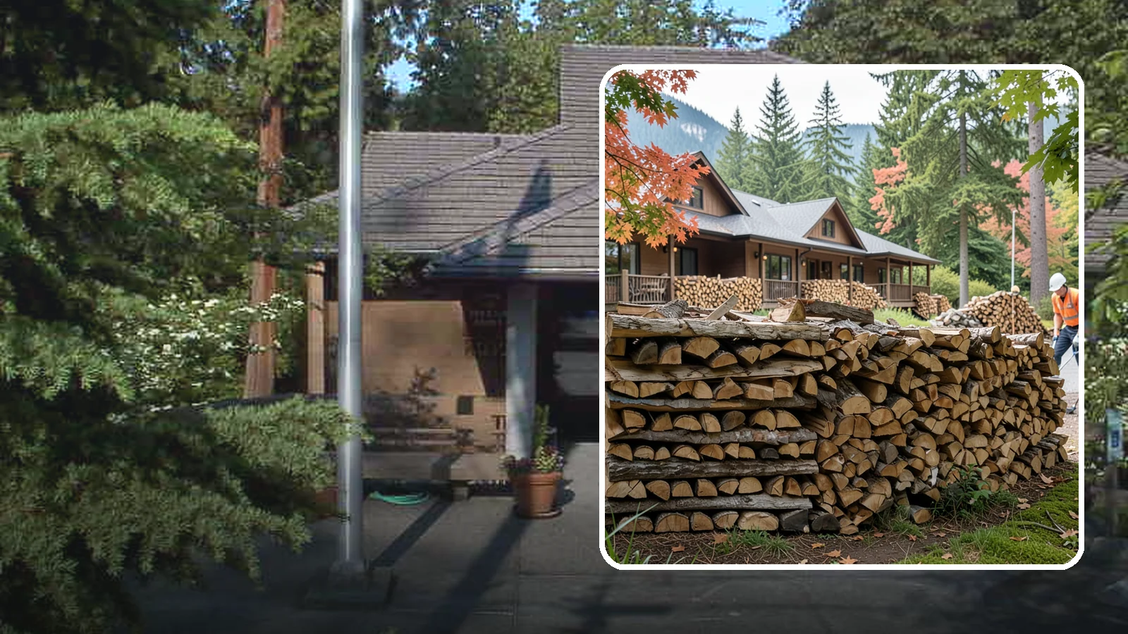 Hotel Firewood in Yarrow Point, King County, WA - We keep Pacific Northwest hotels stocked with seasoned firewood for lobby fireplaces, patios, and guest fire features.