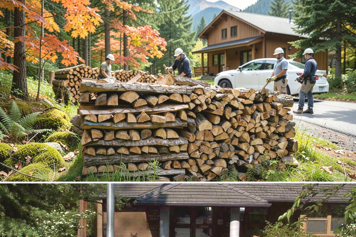 Hotel Firewood in Yarrow Point, King County, WA - Boost supply for the fall and winter months when lobby and patio fires run daily.
