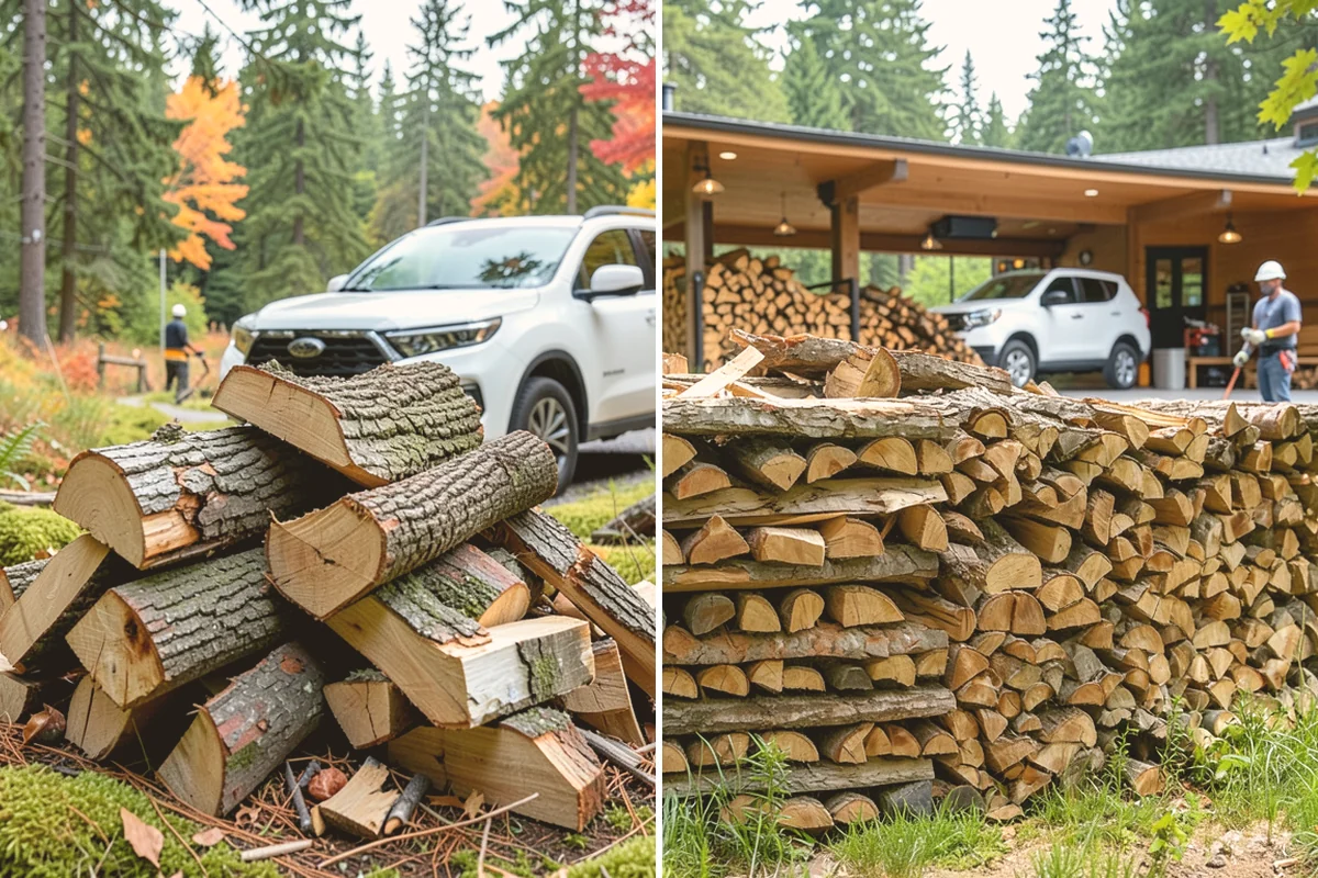 Hunting Camp Firewood in Algona, King County, WA - Provide your camp location and access route