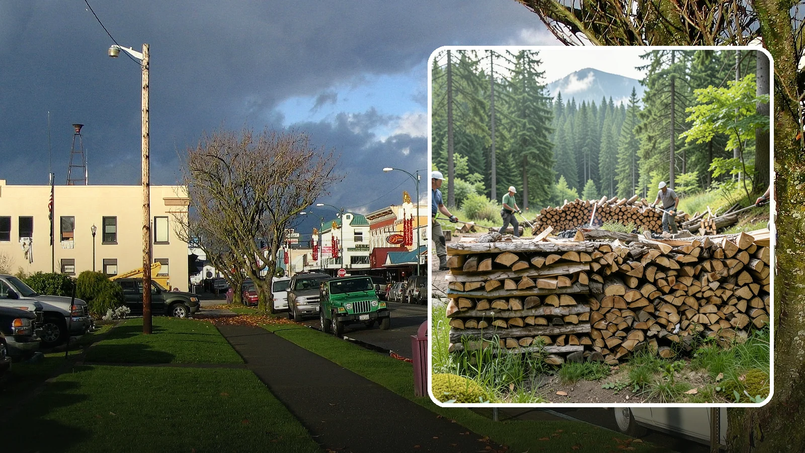 Hunting Camp Firewood in Arlington, Snohomish County, WA - Rugged firewood delivery for hunting camps in remote Pacific Northwest terrain.