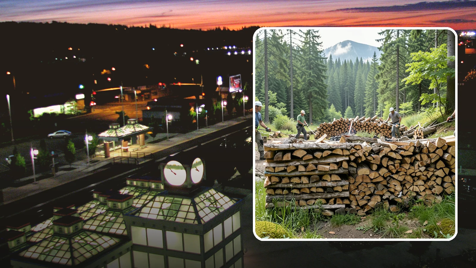 Hunting Camp Firewood in Auburn, King County, WA - Rugged firewood delivery for hunting camps in remote Pacific Northwest terrain.