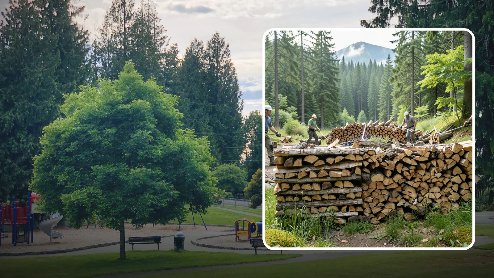 Hunting Camp Firewood in Bonney Lake, Pierce County, WA - Rugged firewood delivery for hunting camps in remote Pacific Northwest terrain.