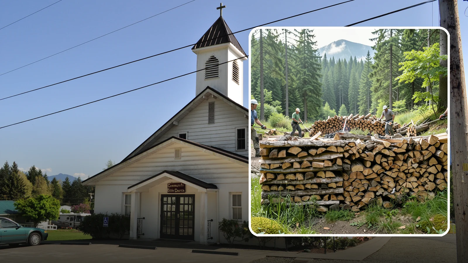Hunting Camp Firewood in Concrete, Skagit County, WA - Rugged firewood delivery for hunting camps in remote Pacific Northwest terrain.