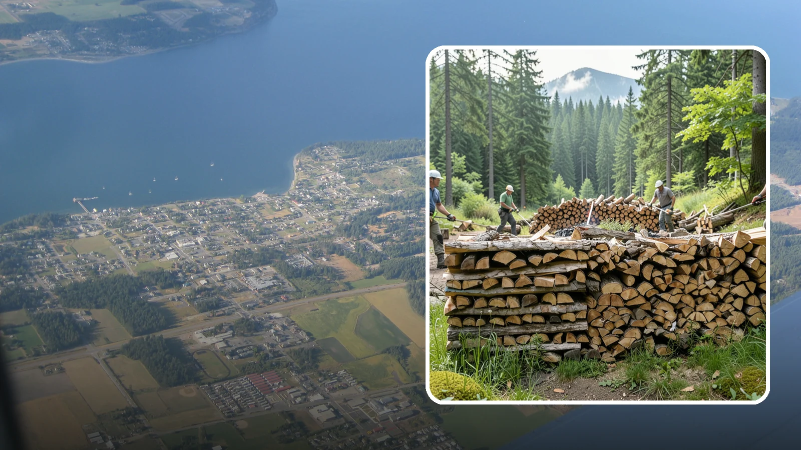 Hunting Camp Firewood in Coupeville, Island County, WA - Rugged firewood delivery for hunting camps in remote Pacific Northwest terrain.
