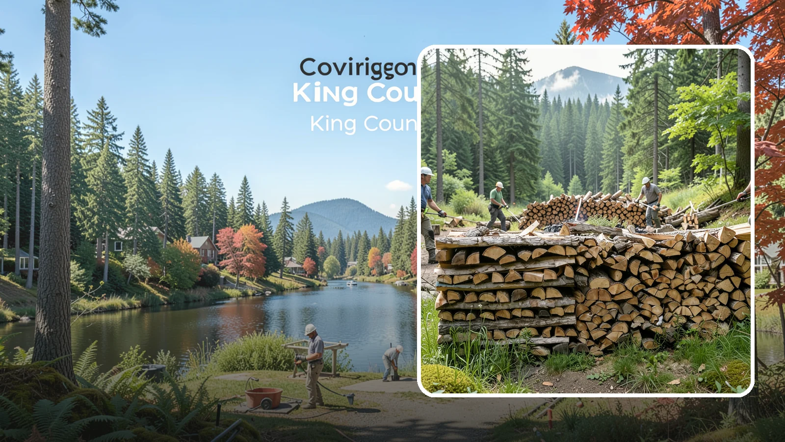 Hunting Camp Firewood in Covington, King County, WA - Rugged firewood delivery for hunting camps in remote Pacific Northwest terrain.