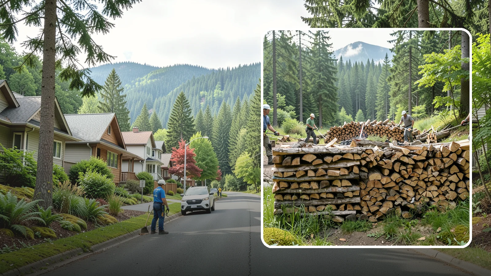 Hunting Camp Firewood in Darrington, Snohomish County, WA - Rugged firewood delivery for hunting camps in remote Pacific Northwest terrain.