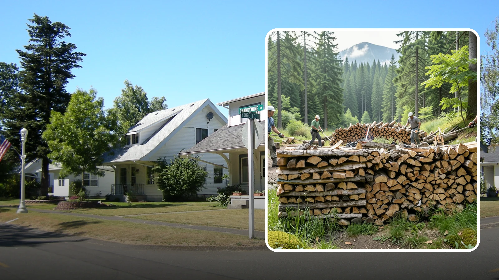 Hunting Camp Firewood in DuPont, Pierce County, WA - Rugged firewood delivery for hunting camps in remote Pacific Northwest terrain.