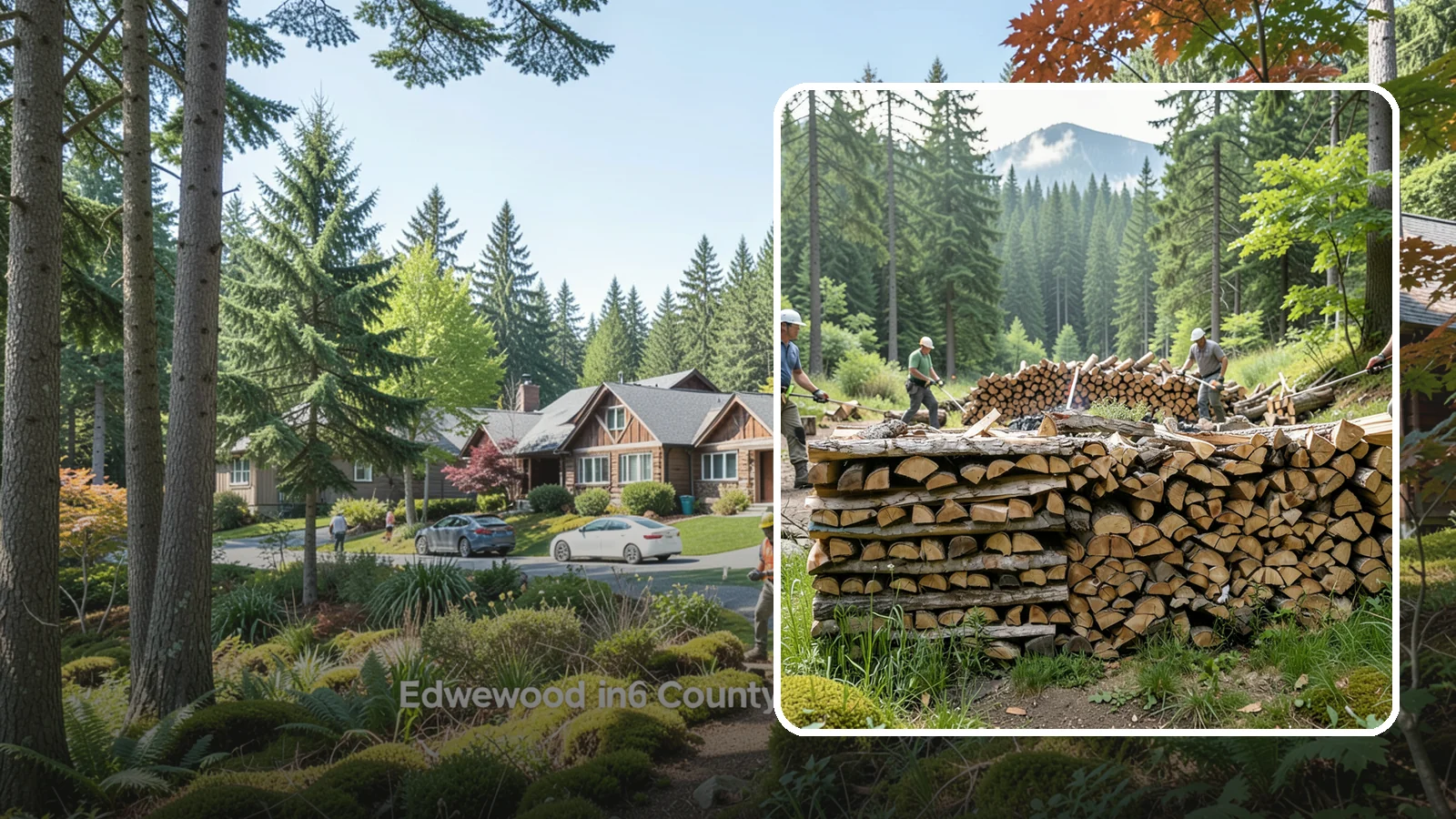 Hunting Camp Firewood in Edgewood, WA - Rugged firewood delivery for hunting camps in remote Pacific Northwest terrain.
