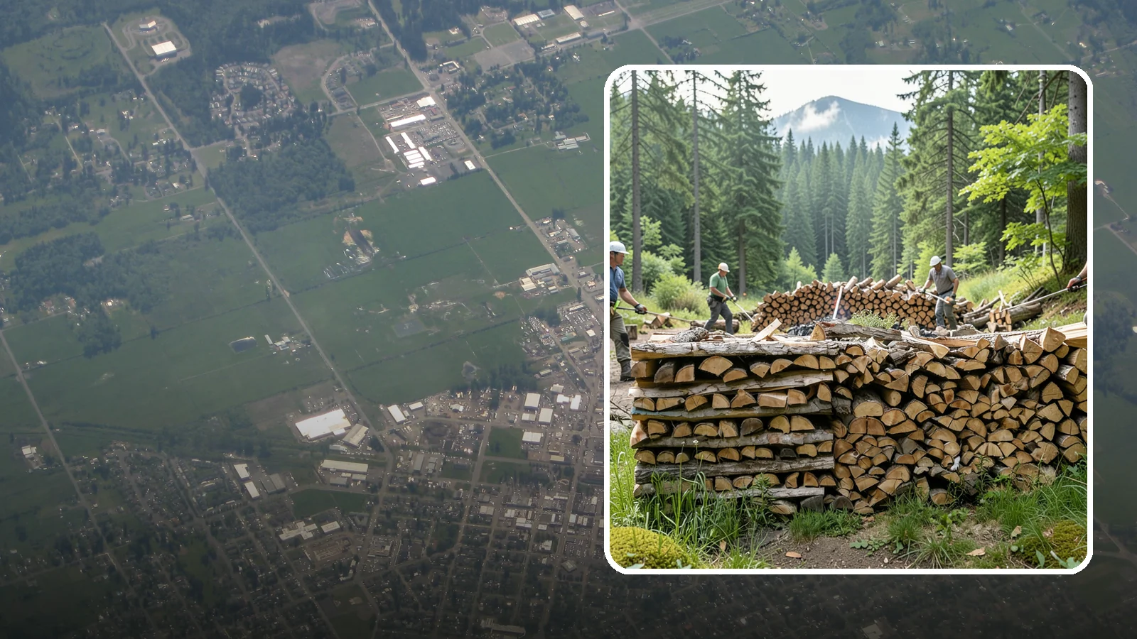 Hunting Camp Firewood in Enumclaw, King County, WA - Rugged firewood delivery for hunting camps in remote Pacific Northwest terrain.