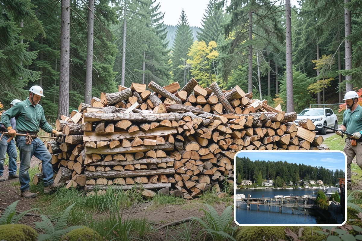 Hunting Camp Firewood in Gig Harbor, Pierce County, WA - Delivered to remote backcountry staging areas