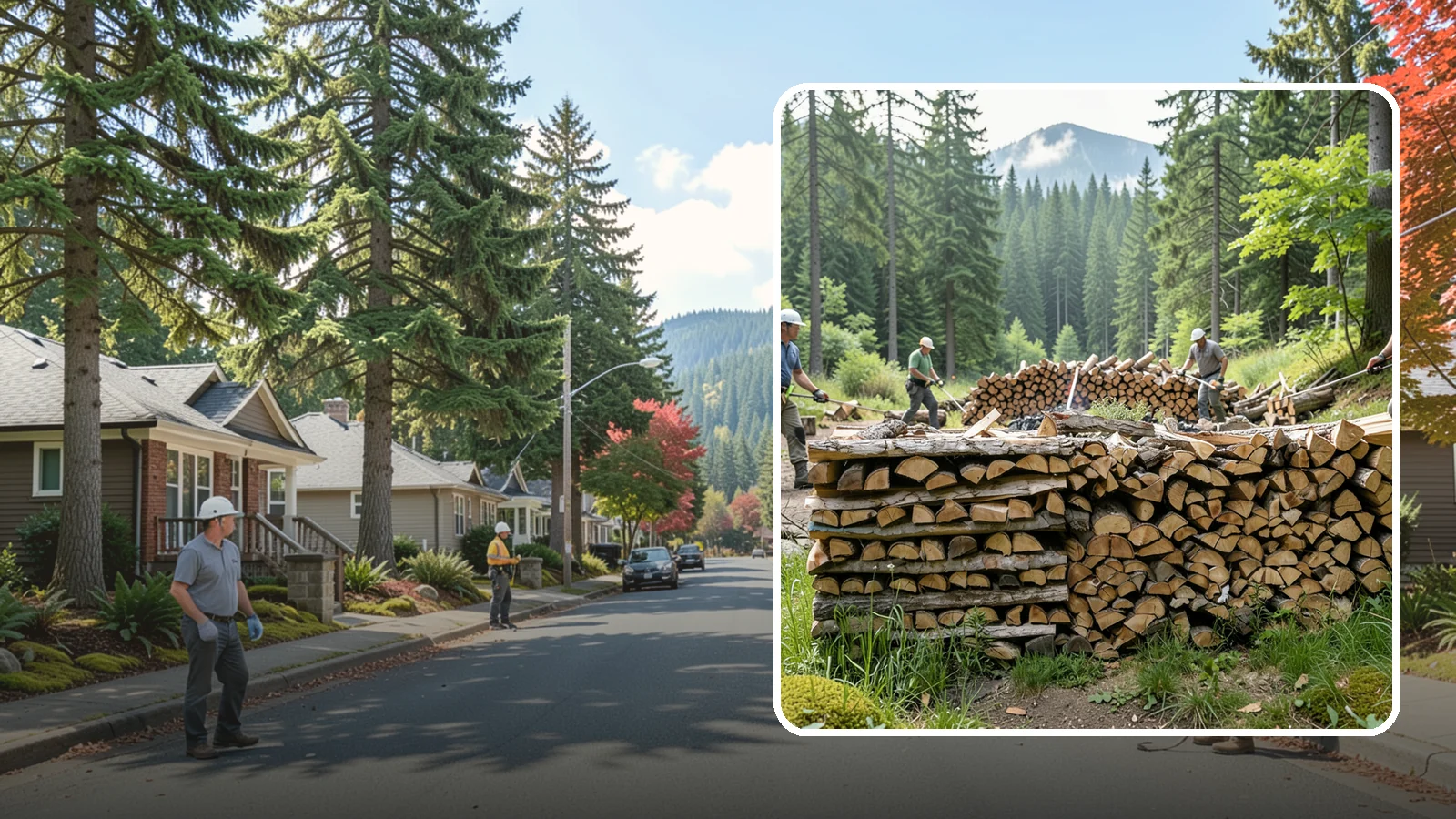 Hunting Camp Firewood in Hunts Point, King County, WA - Rugged firewood delivery for hunting camps in remote Pacific Northwest terrain.