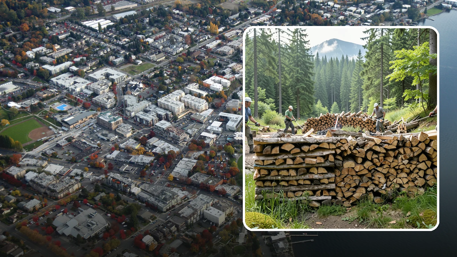 Hunting Camp Firewood in Kirkland, King County, WA - Rugged firewood delivery for hunting camps in remote Pacific Northwest terrain.