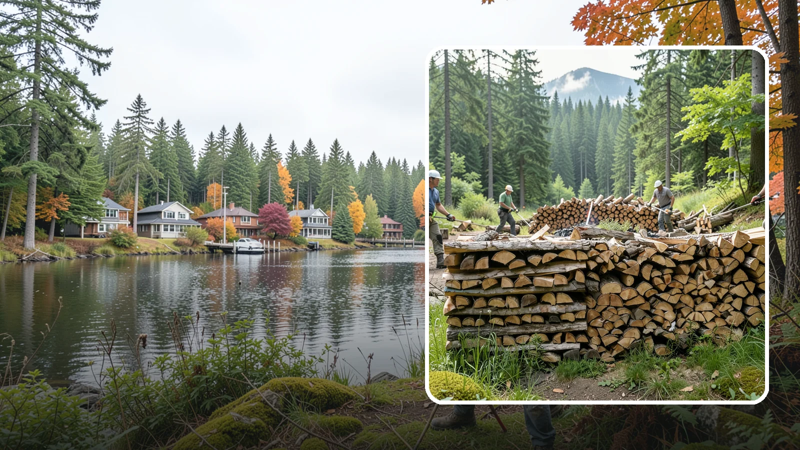 Hunting Camp Firewood in La Conner, Skagit County, WA - Rugged firewood delivery for hunting camps in remote Pacific Northwest terrain.
