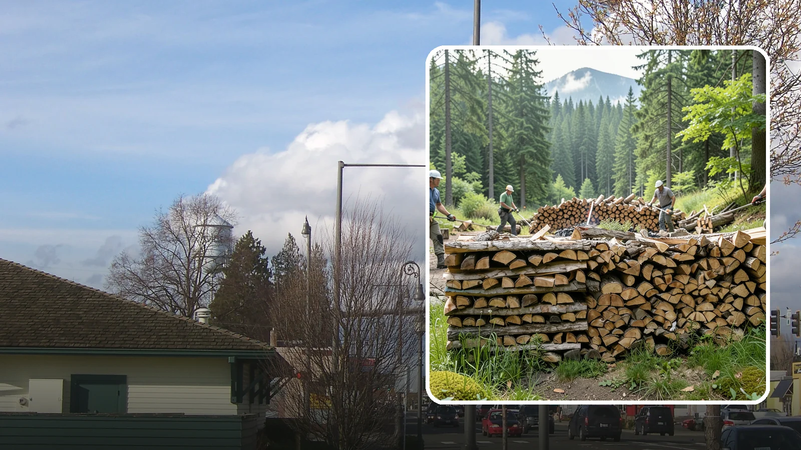 Hunting Camp Firewood in Marysville, Snohomish County, WA - Rugged firewood delivery for hunting camps in remote Pacific Northwest terrain.