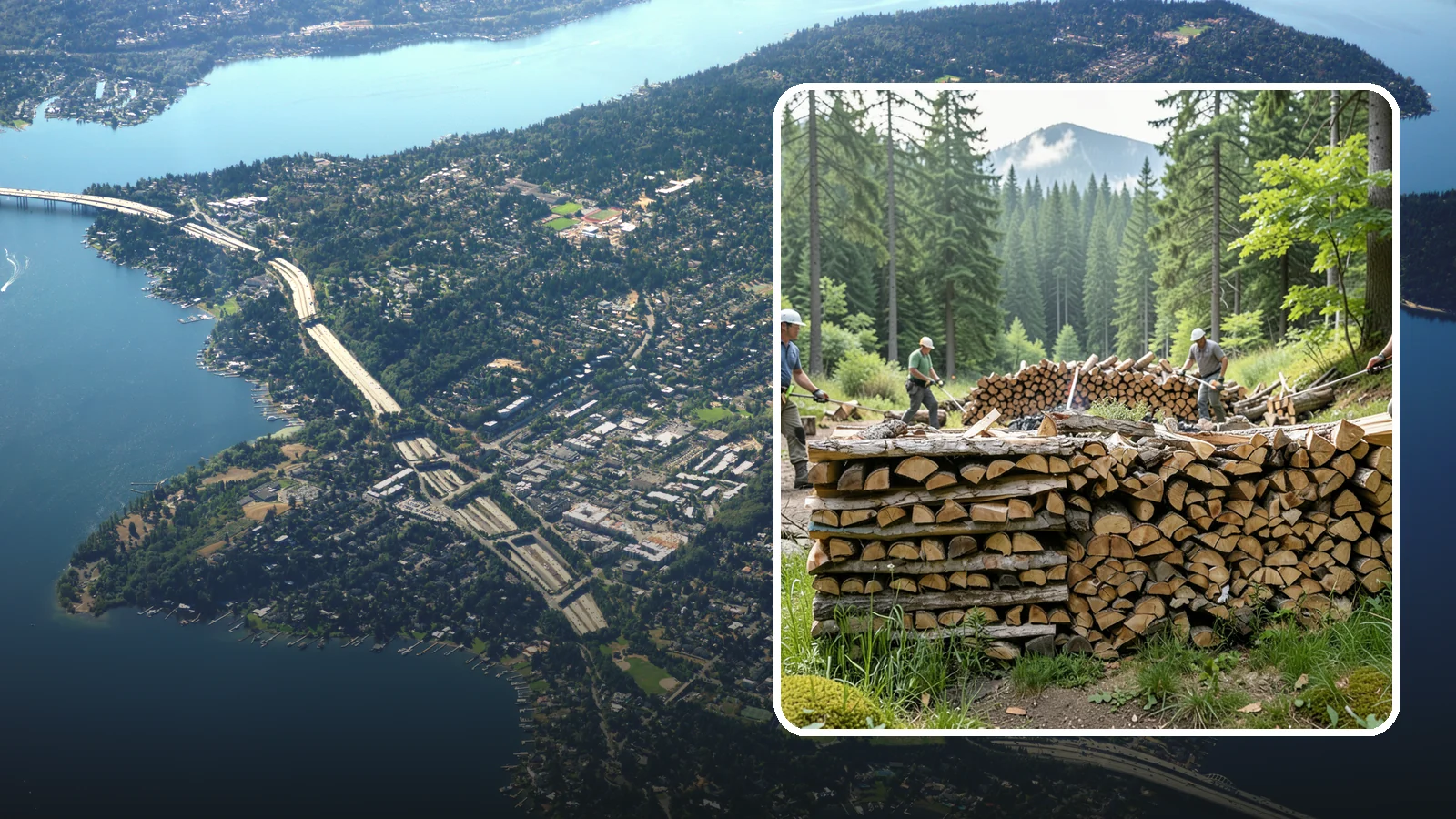 Hunting Camp Firewood in Mercer Island, King County, WA - Rugged firewood delivery for hunting camps in remote Pacific Northwest terrain.