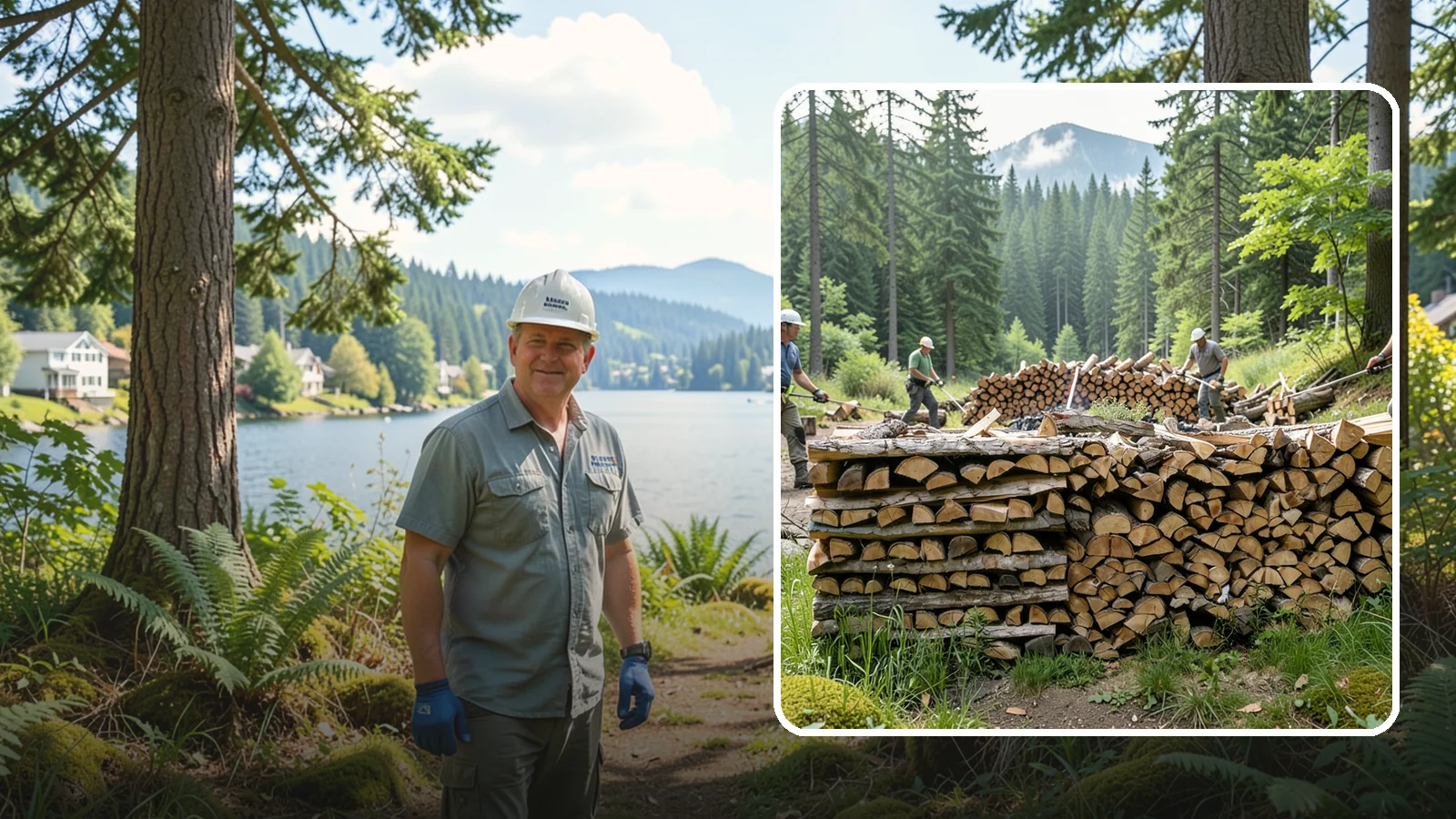 Hunting Camp Firewood in Milton, King County, WA - Rugged firewood delivery for hunting camps in remote Pacific Northwest terrain.