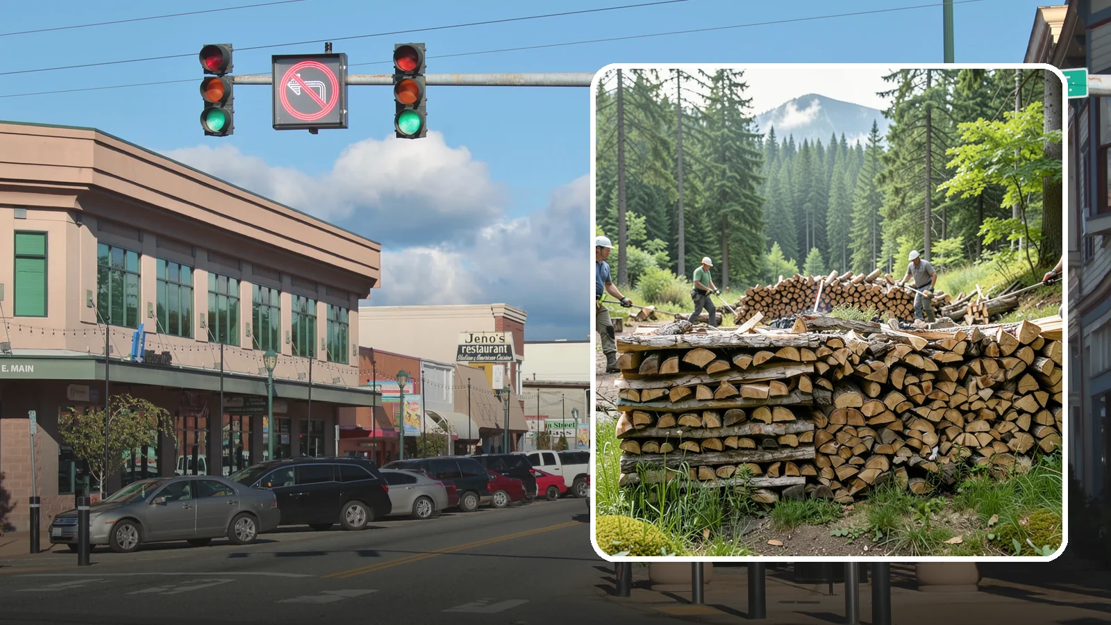 Hunting Camp Firewood in Monroe, Snohomish County, WA - Rugged firewood delivery for hunting camps in remote Pacific Northwest terrain.