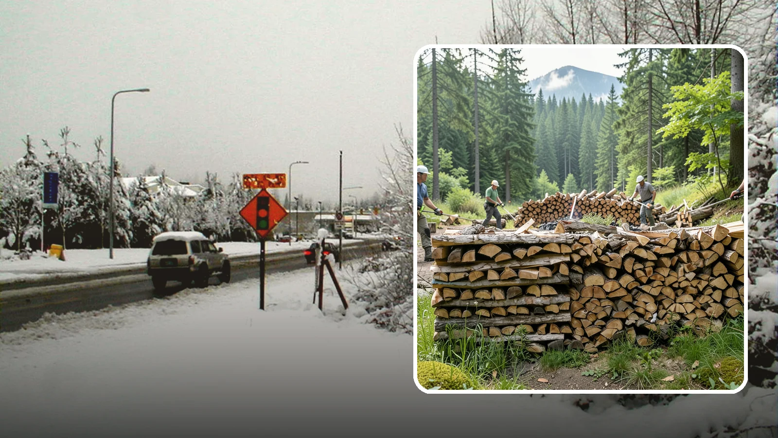 Hunting Camp Firewood in Newcastle, King County, WA - Rugged firewood delivery for hunting camps in remote Pacific Northwest terrain.
