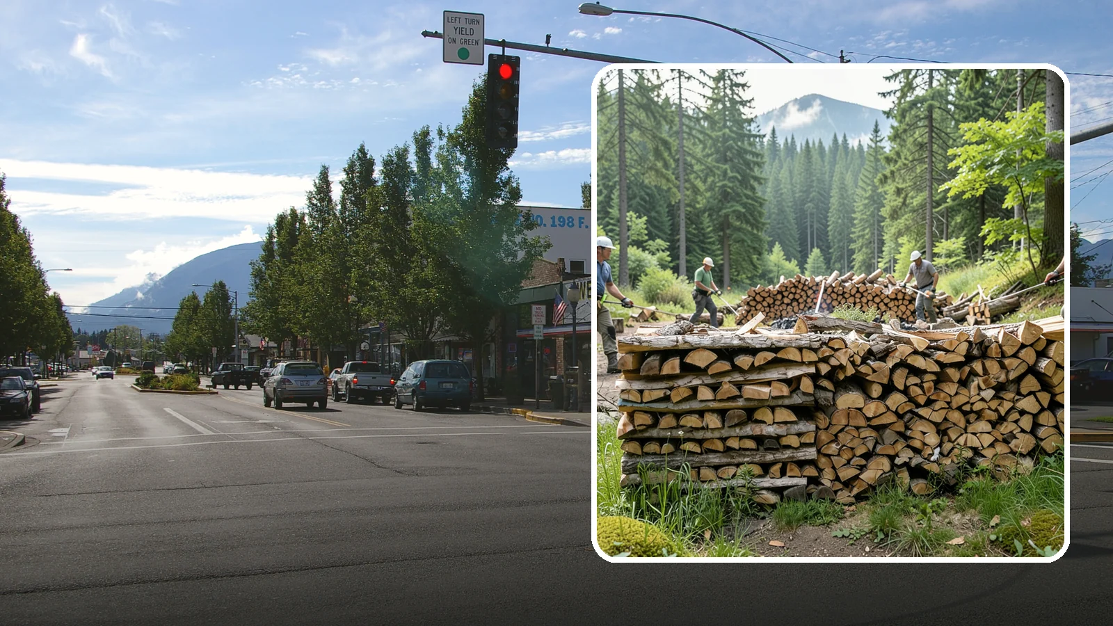 Hunting Camp Firewood in North Bend, King County, WA - Rugged firewood delivery for hunting camps in remote Pacific Northwest terrain.
