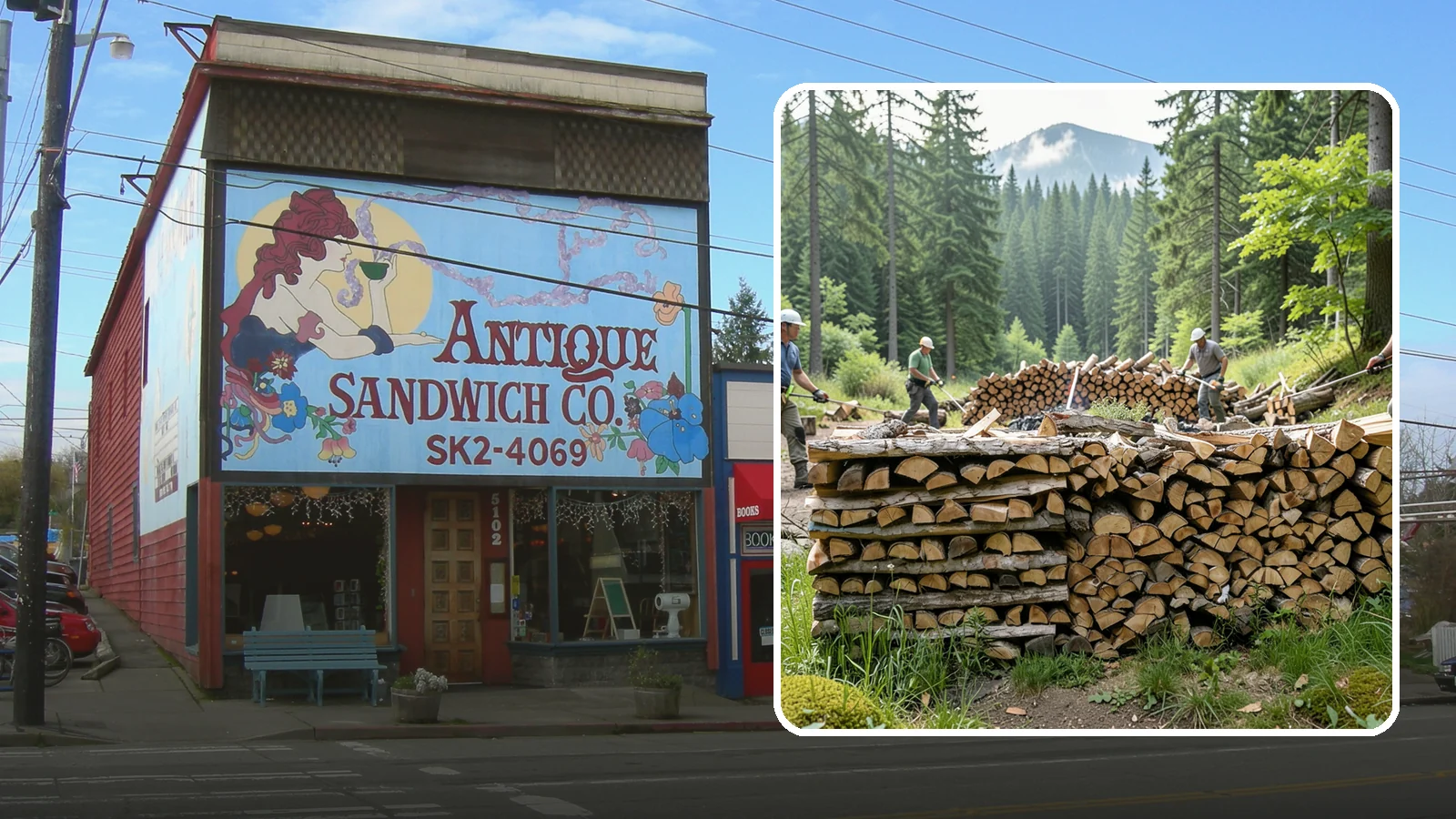 Hunting Camp Firewood in Ruston, Pierce County, WA - Rugged firewood delivery for hunting camps in remote Pacific Northwest terrain.