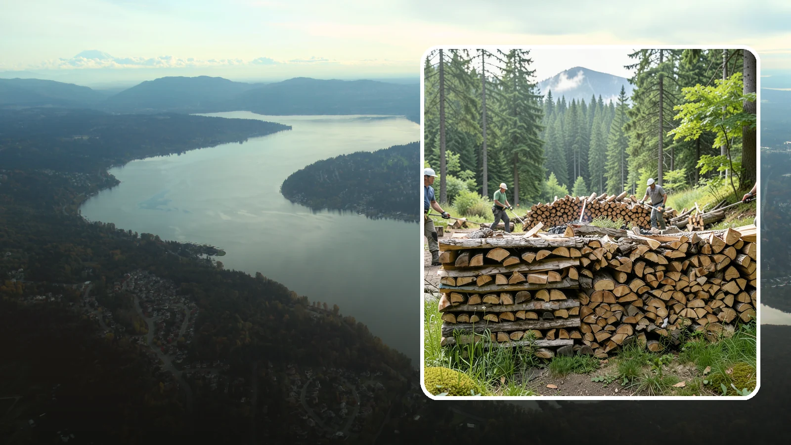 Hunting Camp Firewood in Sammamish, King County, WA - Rugged firewood delivery for hunting camps in remote Pacific Northwest terrain.