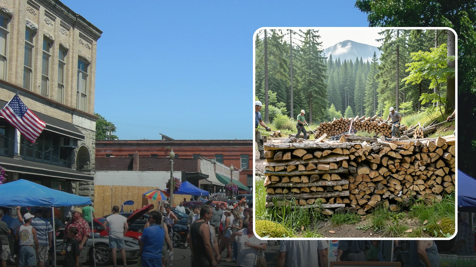 Hunting Camp Firewood in Snohomish, Snohomish County, WA - Rugged firewood delivery for hunting camps in remote Pacific Northwest terrain.