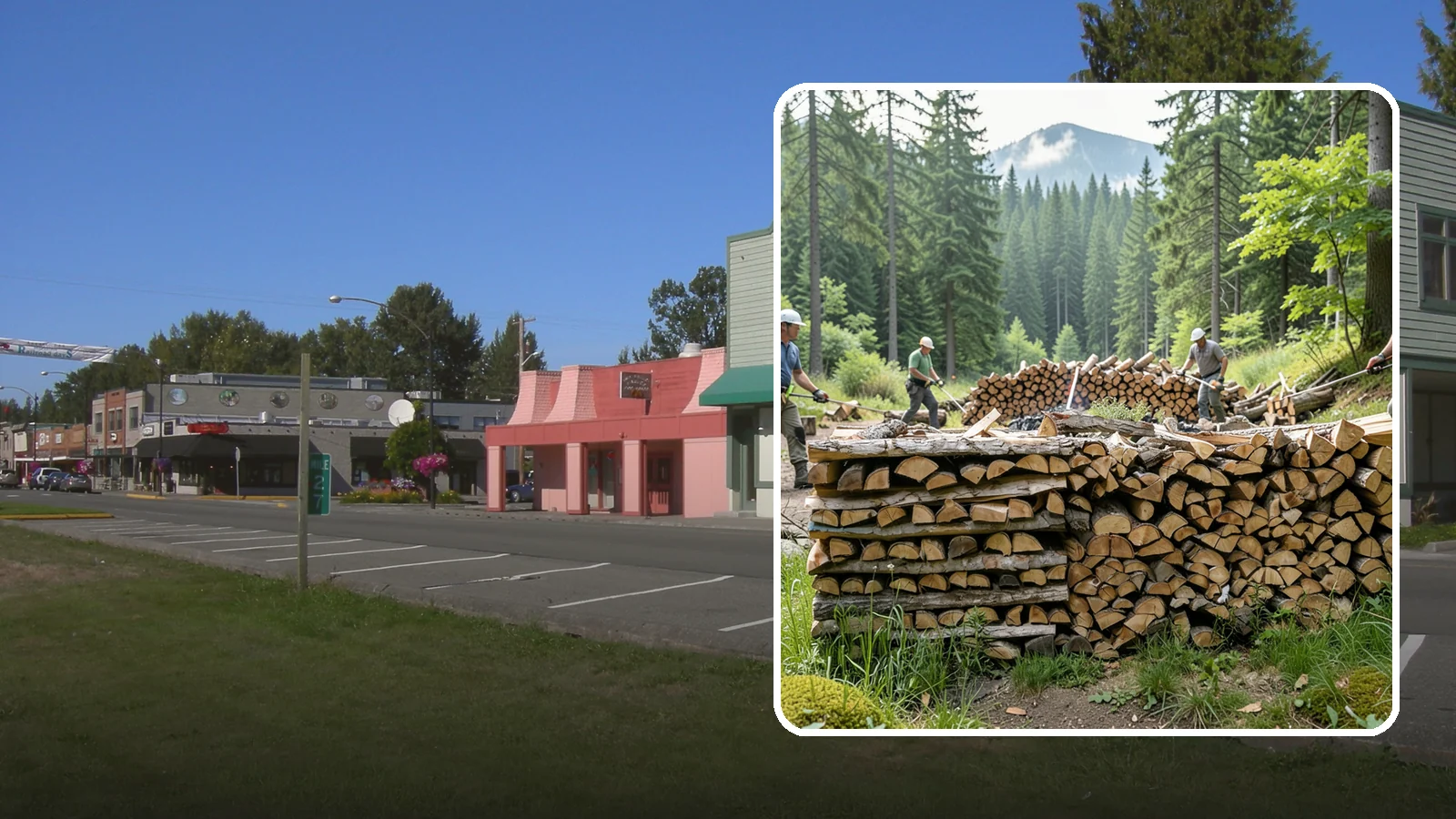 Hunting Camp Firewood in Snoqualmie, King County, WA - Rugged firewood delivery for hunting camps in remote Pacific Northwest terrain.