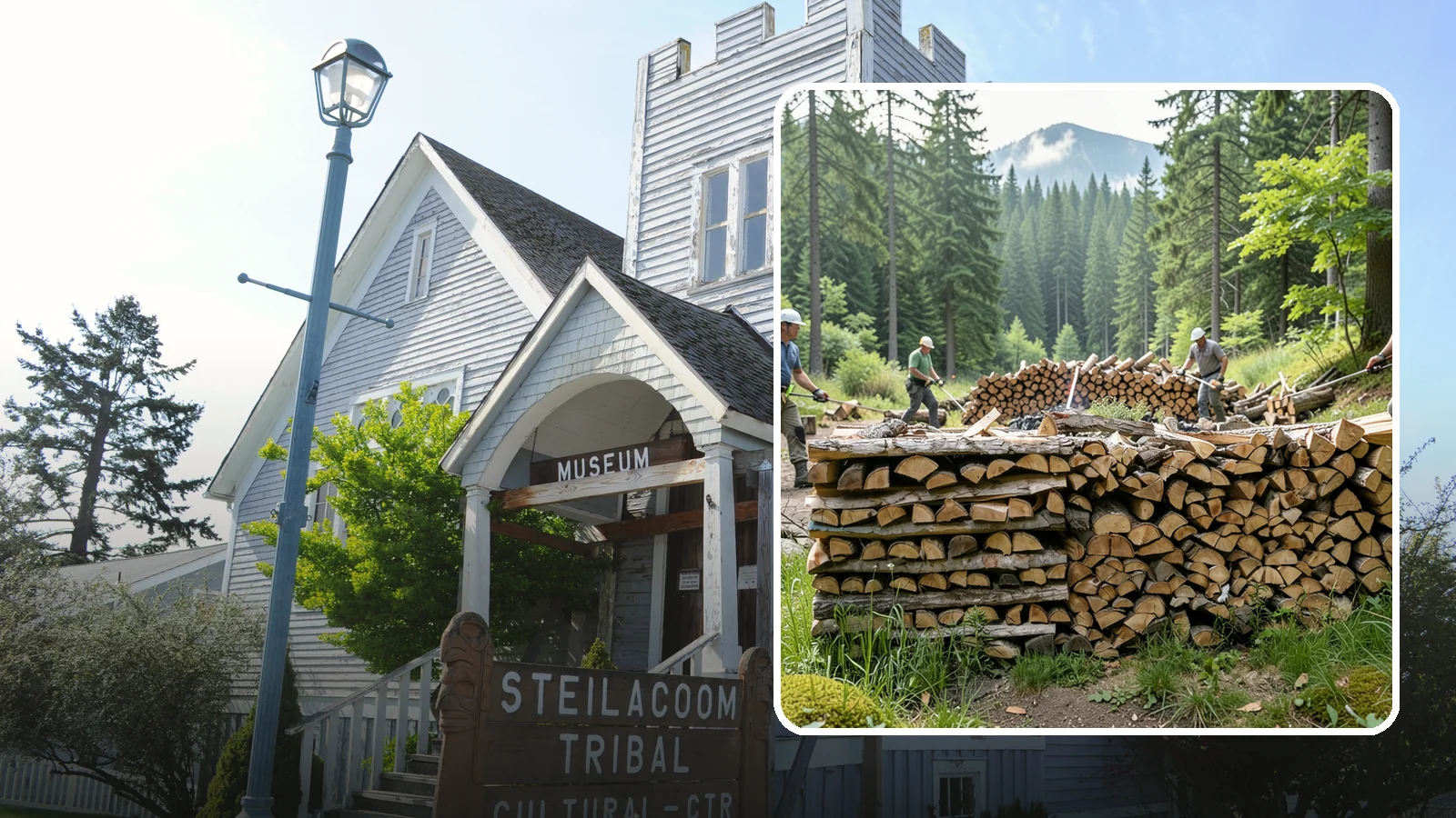 Hunting Camp Firewood in Steilacoom, Pierce County, WA - Rugged firewood delivery for hunting camps in remote Pacific Northwest terrain.