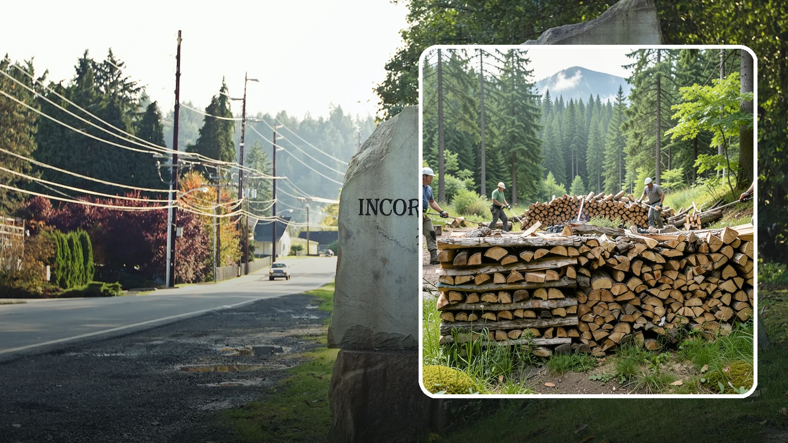 Hunting Camp Firewood in Wilkeson, Pierce County, WA - Rugged firewood delivery for hunting camps in remote Pacific Northwest terrain.
