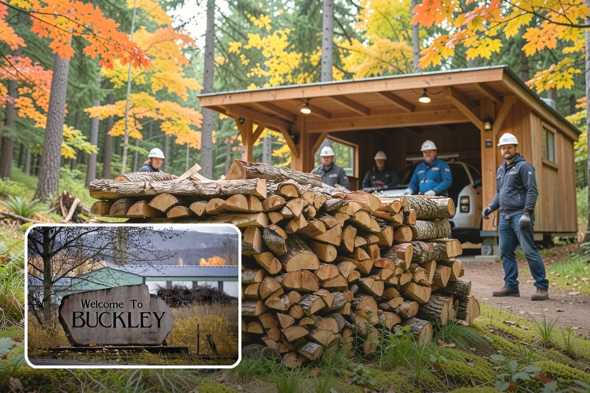 Hydraulic Log Splitting in Buckley, Pierce County, WA - Powers through large, dense, and knotty rounds