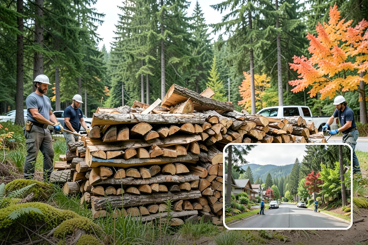 Hydraulic Log Splitting in Darrington, WA - Powers through large, dense, and knotty rounds