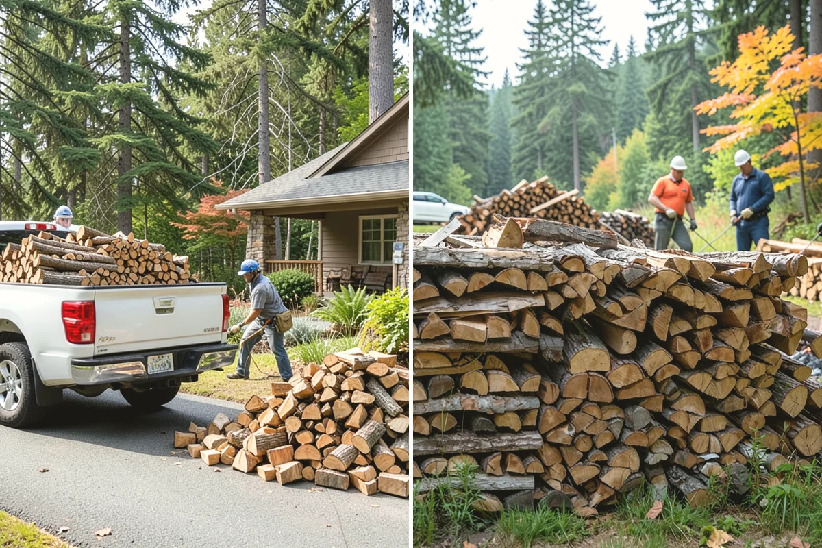 Hydraulic Log Splitting in Edgewood, WA - Inspect the rounds and confirm split dimensions