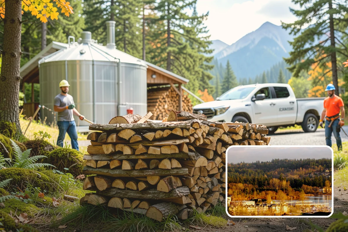 Hydraulic Log Splitting in Kenmore, King County, WA - Powers through large, dense, and knotty rounds