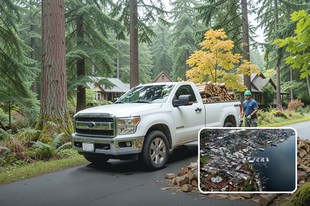 Hydraulic Log Splitting in Kirkland, King County, WA - Powers through large, dense, and knotty rounds
