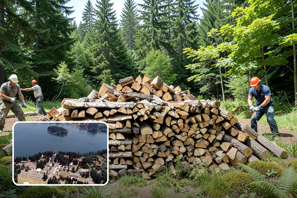 Hydraulic Log Splitting in Lakewood, Pierce County, WA - Powers through large, dense, and knotty rounds