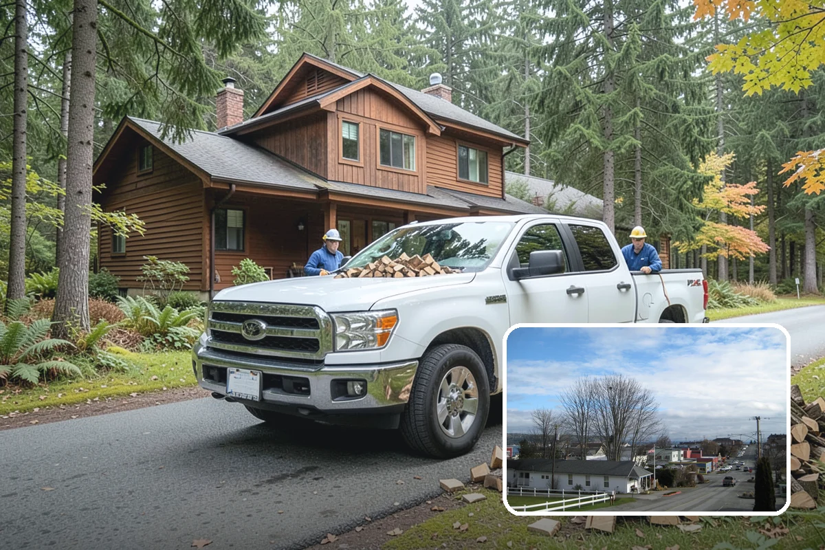 Hydraulic Log Splitting in Langley, Island County, WA - Powers through large, dense, and knotty rounds