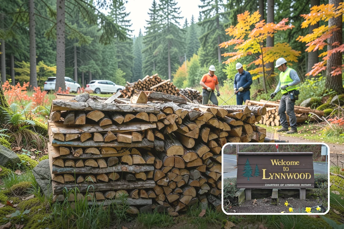 Hydraulic Log Splitting in Lynnwood, Snohomish County, WA - Powers through large, dense, and knotty rounds