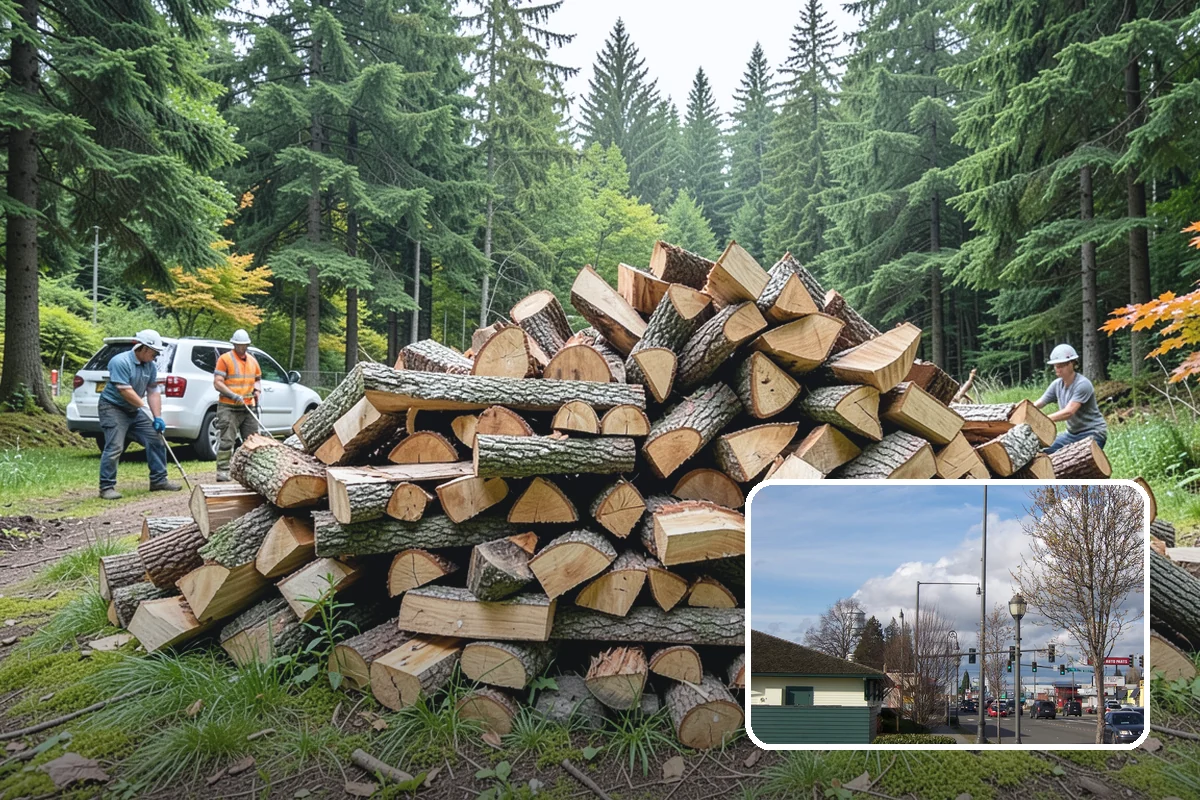 Hydraulic Log Splitting in Marysville, Snohomish County, WA - Powers through large, dense, and knotty rounds