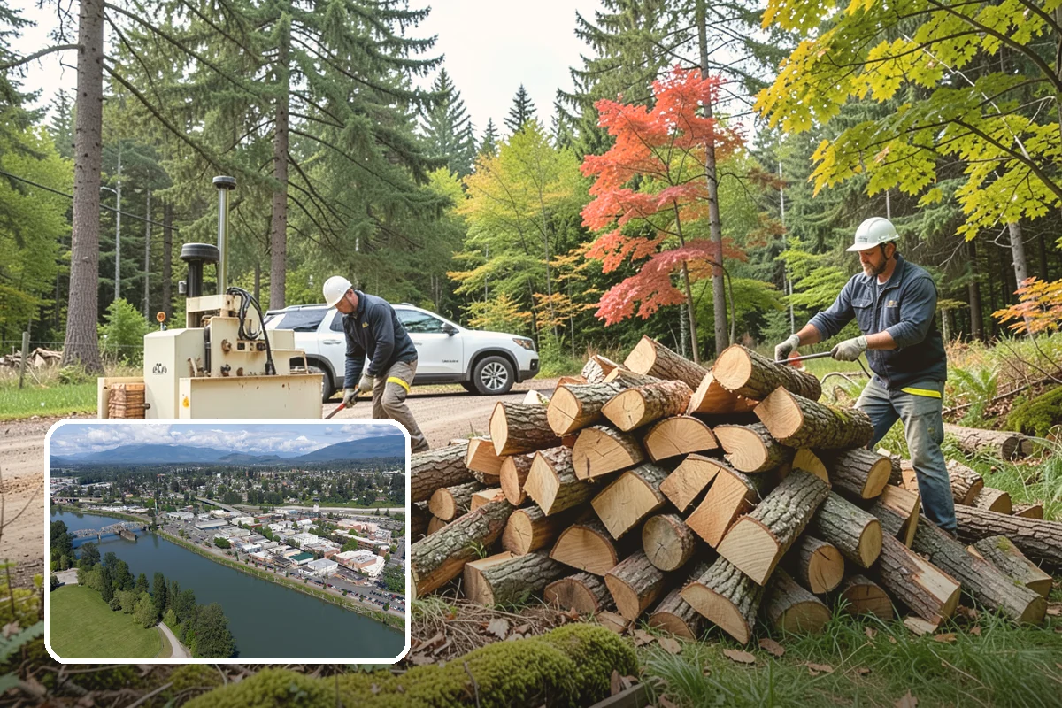 Hydraulic Log Splitting in Mount Vernon, WA - Powers through large, dense, and knotty rounds