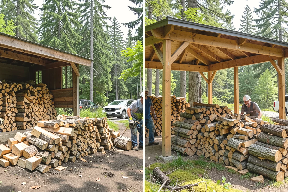 Hydraulic Log Splitting in North Bend, King County, WA - Inspect the rounds and confirm split dimensions