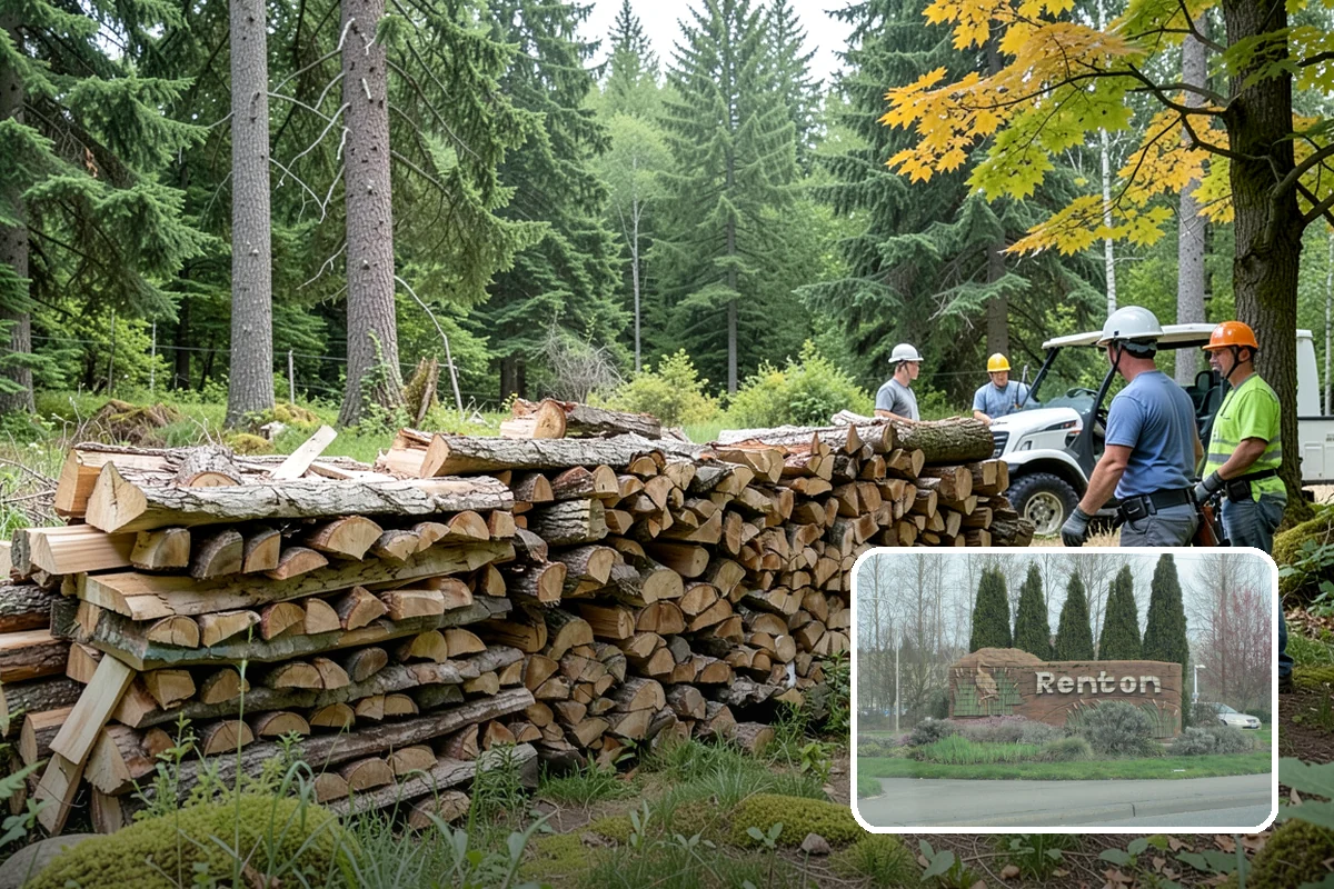 Hydraulic Log Splitting in Renton, King County, WA - Powers through large, dense, and knotty rounds