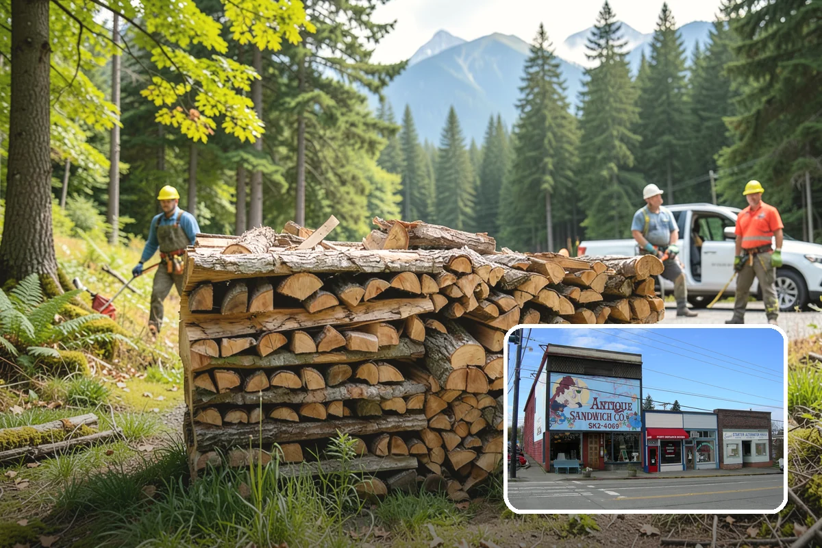 Hydraulic Log Splitting in Ruston, Pierce County, WA - Powers through large, dense, and knotty rounds