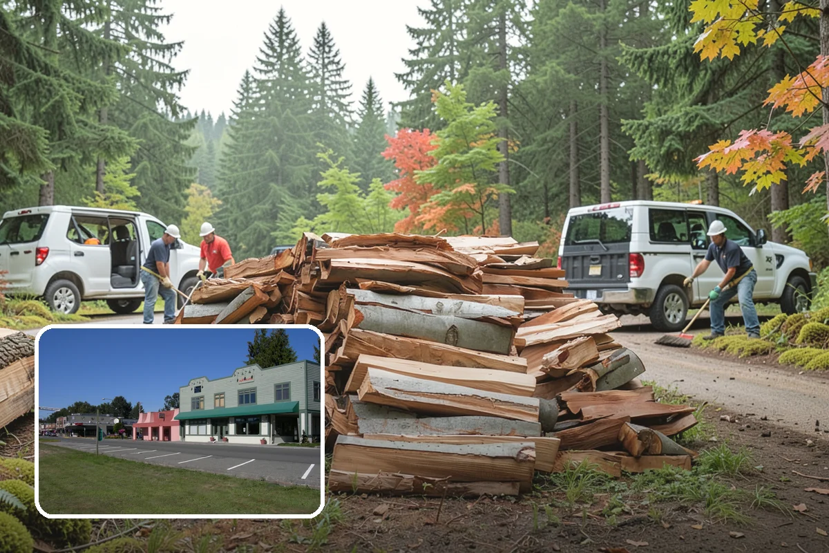 Hydraulic Log Splitting in Snoqualmie, King County, WA - Powers through large, dense, and knotty rounds