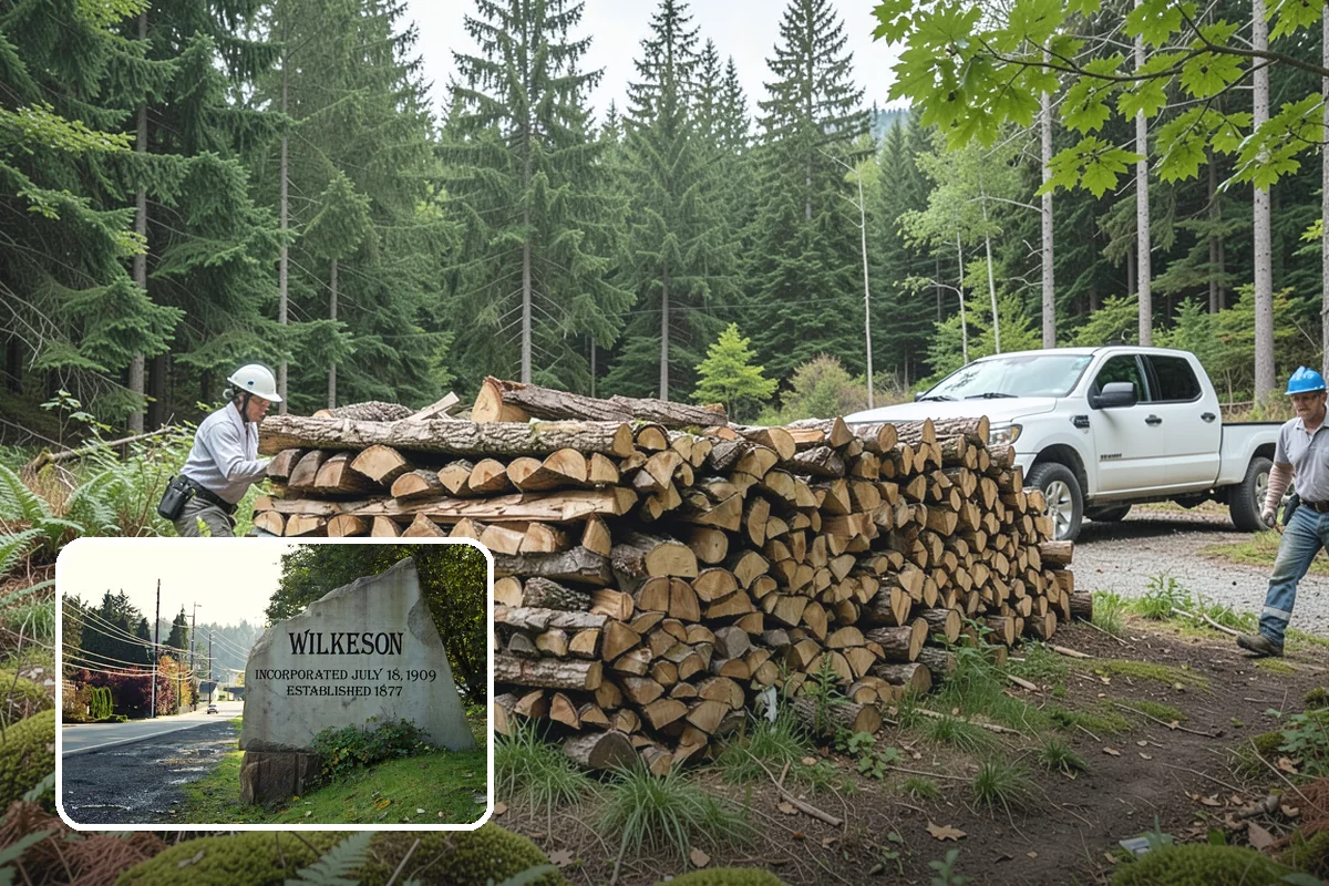 Hydraulic Log Splitting in Wilkeson, Pierce County, WA - Powers through large, dense, and knotty rounds