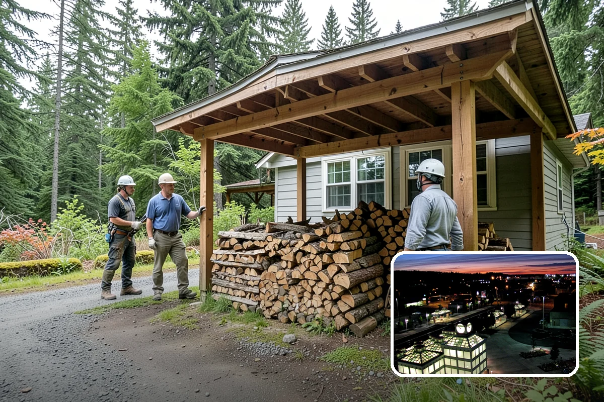 Indoor Firewood Stocking in Auburn, King County, WA - Dry, ready wood always waiting by the fire