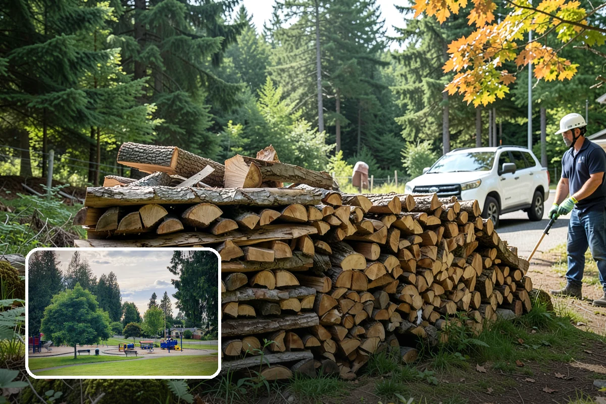 Indoor Firewood Stocking in Bonney Lake, Pierce County, WA - Dry, ready wood always waiting by the fire